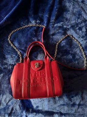 Marc Jacobs Red Crossbody with Chain